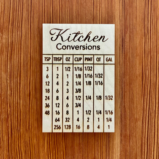 Kitchen Conversion Refrigerator Magnet | Magnets | Kitchen + Metal