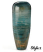 Copper and Turquoise Glass Vase - Three Styles