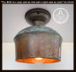 HANDCRAFTED Copper Pendant Light Fixture With Chain