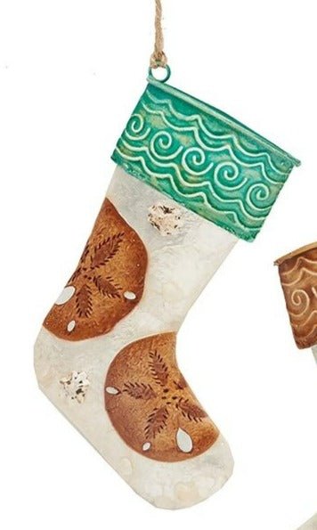 Coral Holiday Stocking Ornament