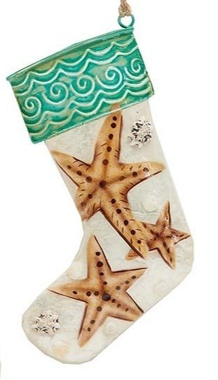 Coral Holiday Stocking Ornament