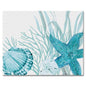Coral Life Glass Counter Saver & Cutting Board – 15" x 12"