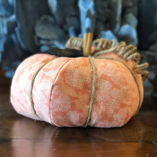 Coral Sea Fan Fabric Pumpkin- 3 Sizes