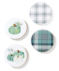 Cork Back Pumpkin Coasters- Set of 4