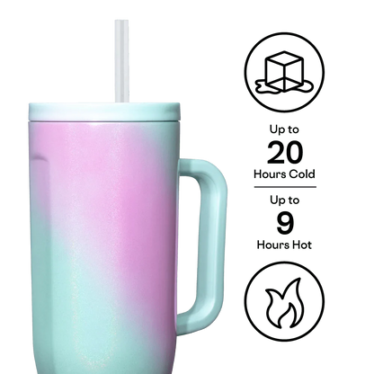 Corkcicle Cruiser 40 oz - Pink & Teal Shimmer