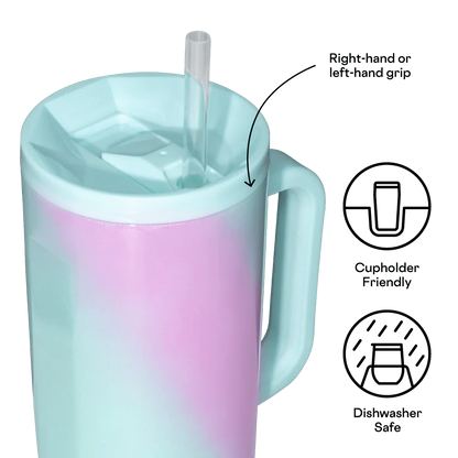 Corkcicle Cruiser 40 oz - Pink & Teal Shimmer