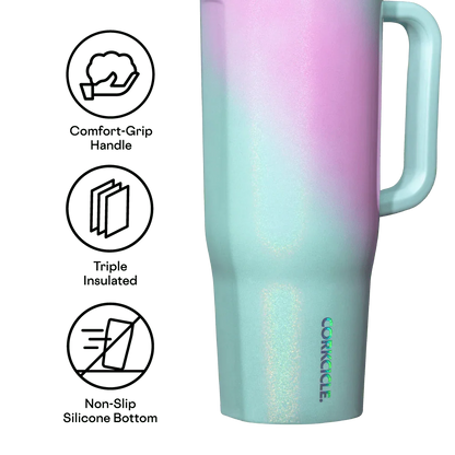 Corkcicle Cruiser 40 oz - Pink & Teal Shimmer
