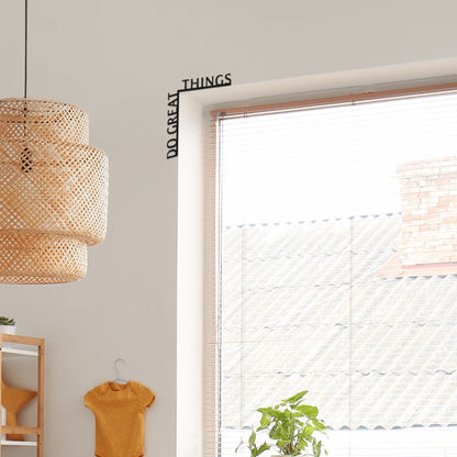 Wooden Corner Quote – Do Great Things