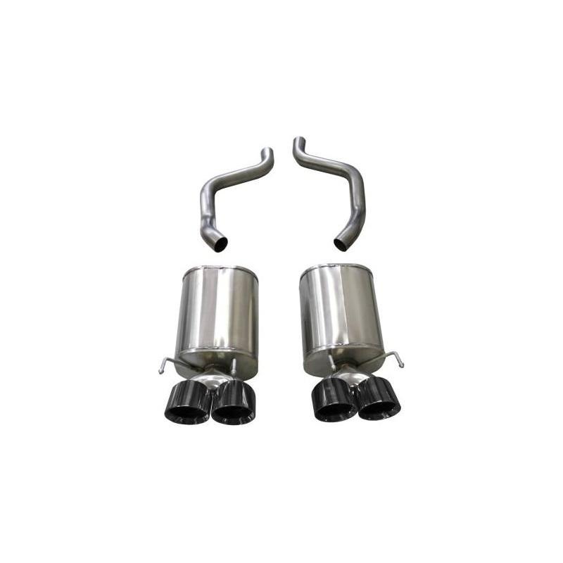 Corsa 05-08 Chevrolet Corvette (C6) 6.0L/6.2L Black Xtreme Axle-Back Exhaust w/4.5in Tips