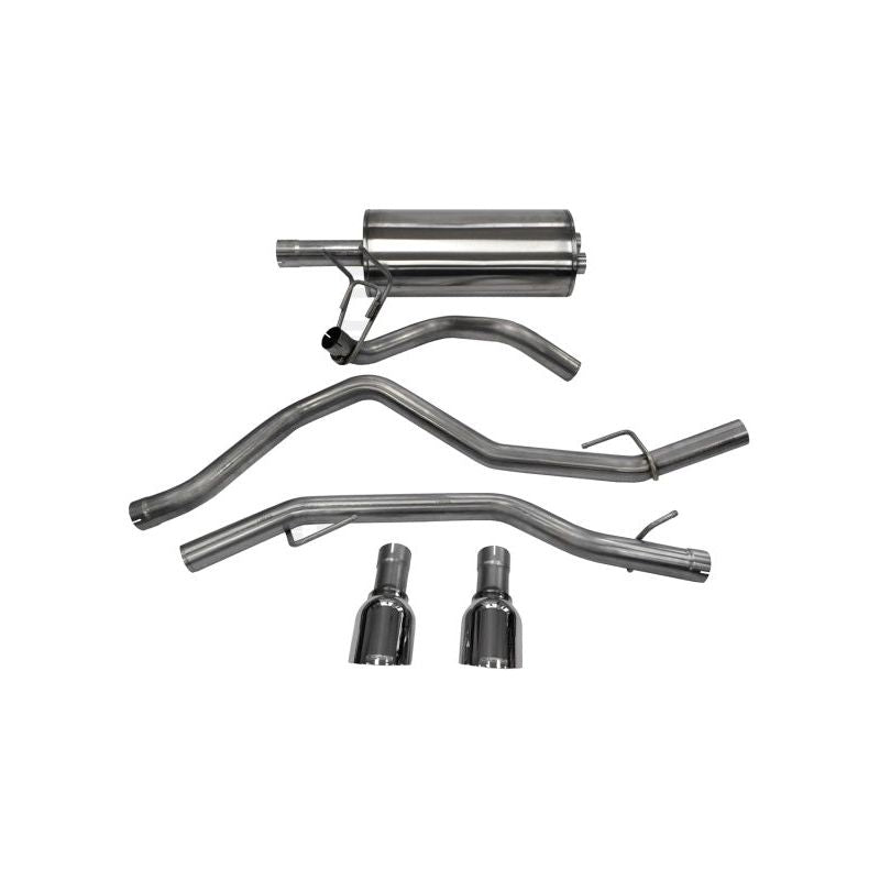 Corsa 09-14 Dodge Ram 1500 4.7L Quad/Crew Cab/Short Bed Polished Dual Exit Cat-Back Exhaust