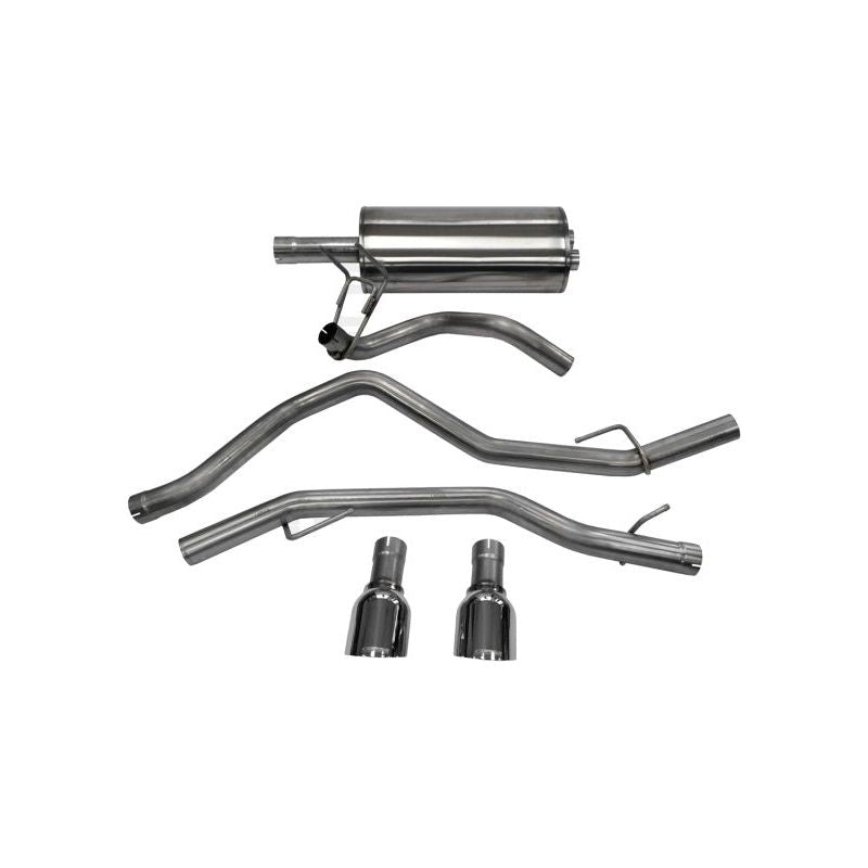 Corsa 09-14 Dodge Ram 1500 4.7L Quad/Crew Cab/Short Bed Polished Dual Exit Cat-Back Exhaust