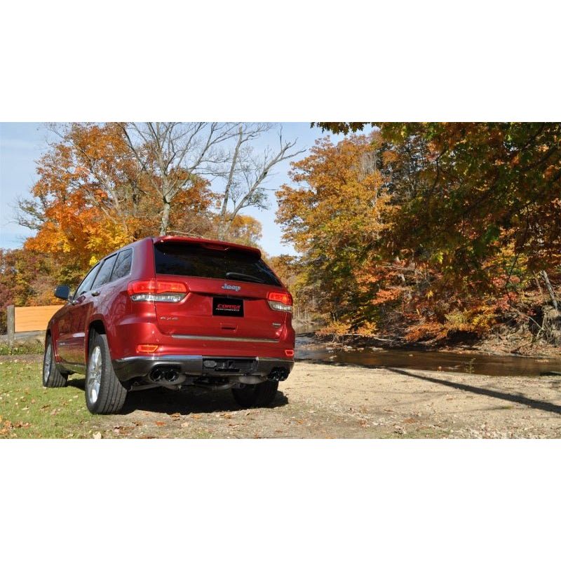 Corsa 14-16 Jeep Grand Cherokee Summit Edition Black 2.5in Dual Rear Exit Cat-Back Exhaust