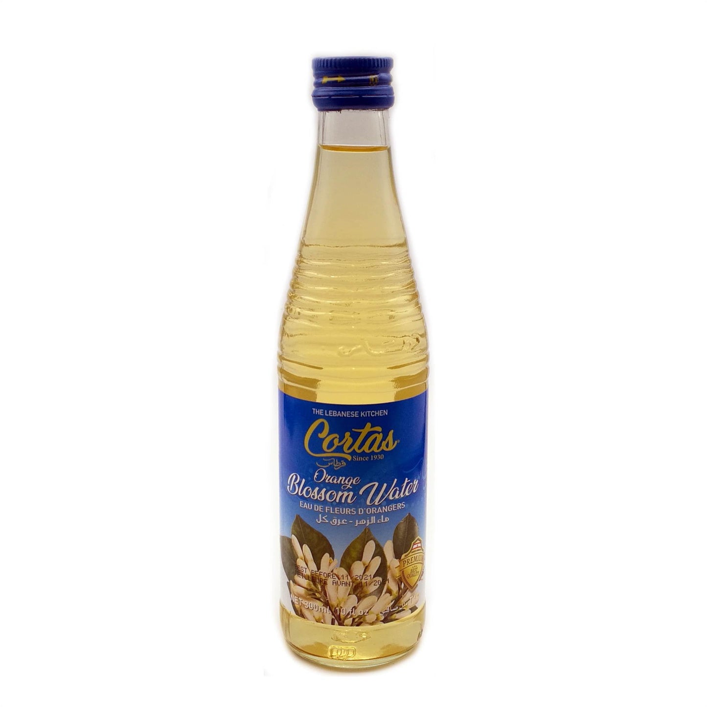 Cortas Orange Blossom Water 10 Fl Oz - Aromatic Citrus Flavor Enhancer for Culinary Use