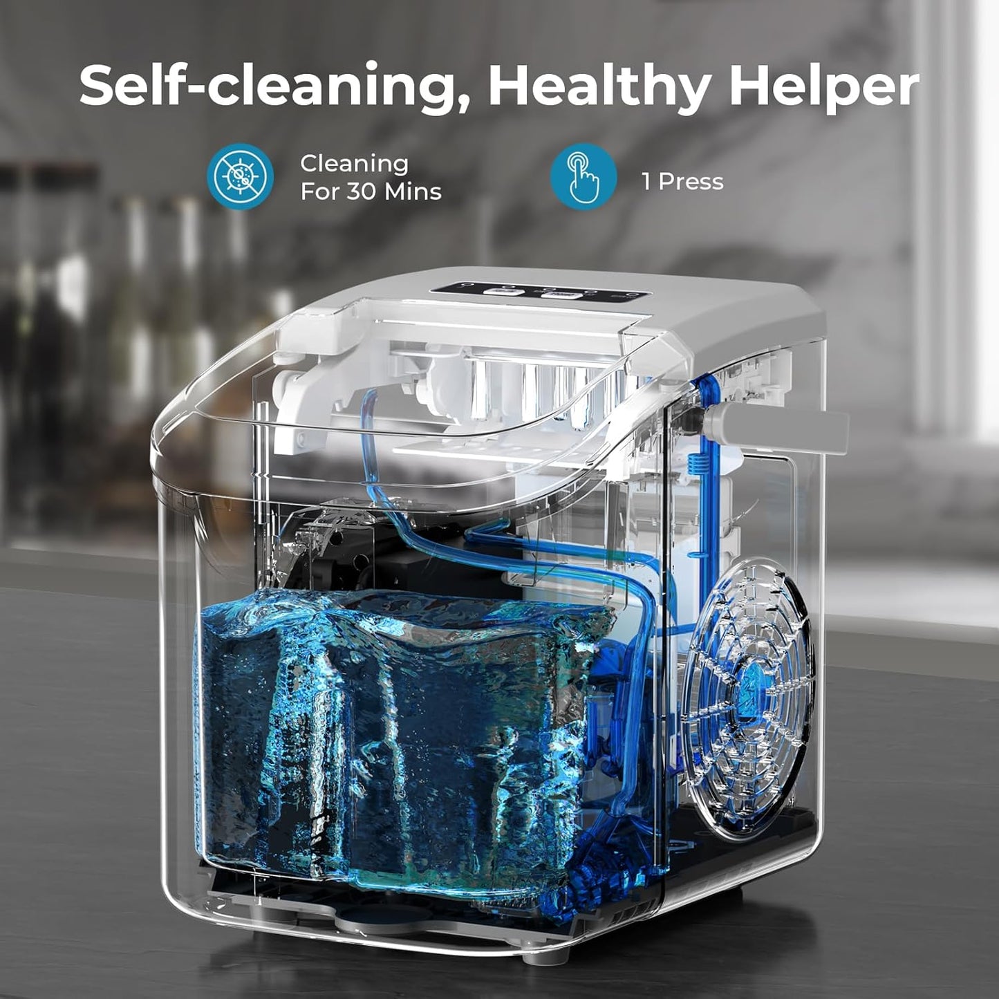 Countertop Ice Maker, 26 lbs/Day ice Production 58012RIM0