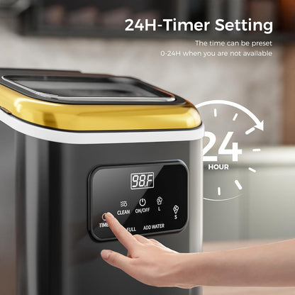 Countertop Ice Maker 9 Bullet Ice Cubes in 6 Mins,  Z5812K