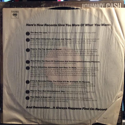 At Folsom Prison (VINYL) | Excellent+ (EX+) Very Good (VG)