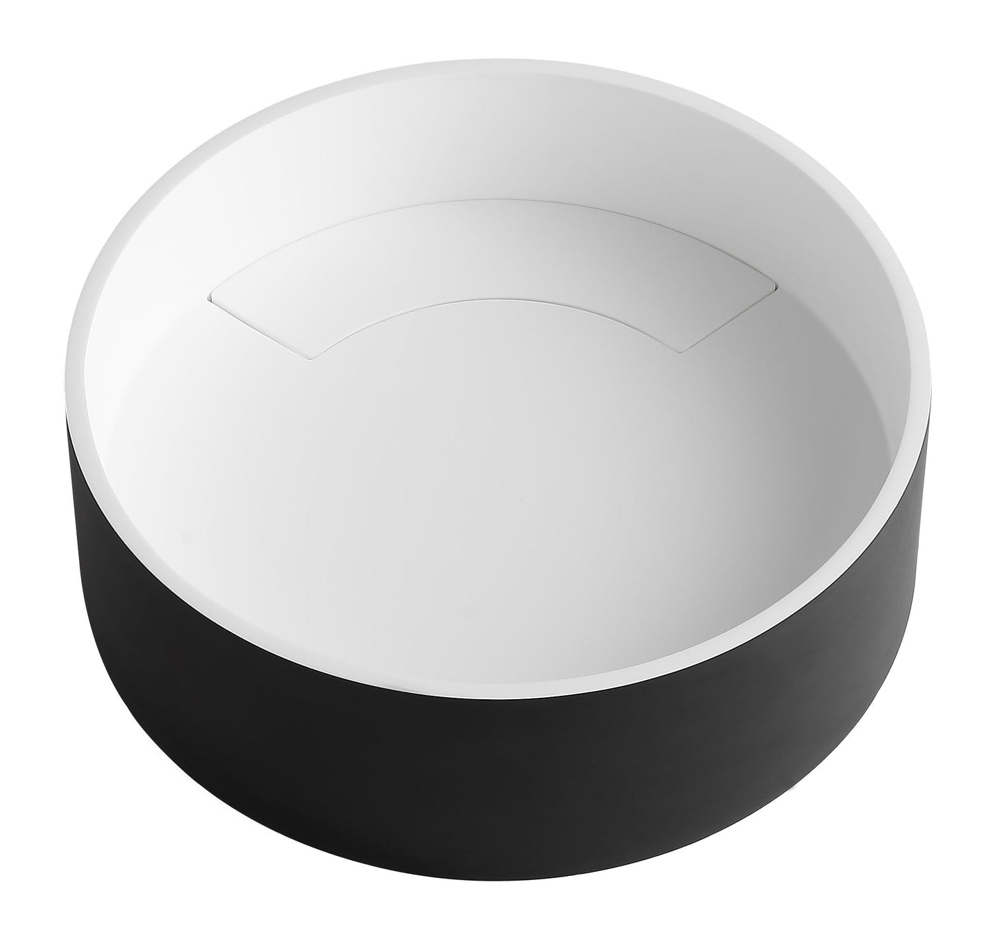 ALFI brand  ABRS15RBM Black Matte 15" Round Solid Surface Resin Sink
