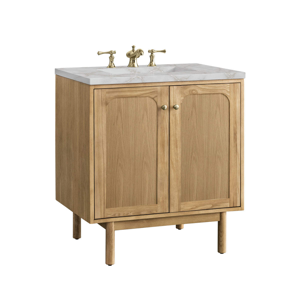 Laurent 30" Single Vanity Cabinet, Light Natural Oak