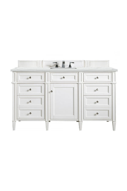 Brittany 60" Single Vanity in Bright White