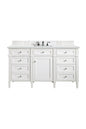 Brittany 60" Single Vanity in Bright White