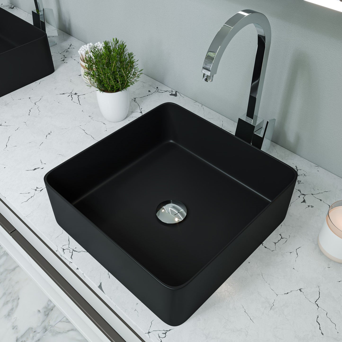 ALFI brand AB3470 Gooseneck Single Hole Bathroom Faucet