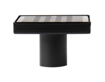 ALFI brand ABSD55C 5" x 5" Square Stainless Steel Shower Drain with Groove Holes