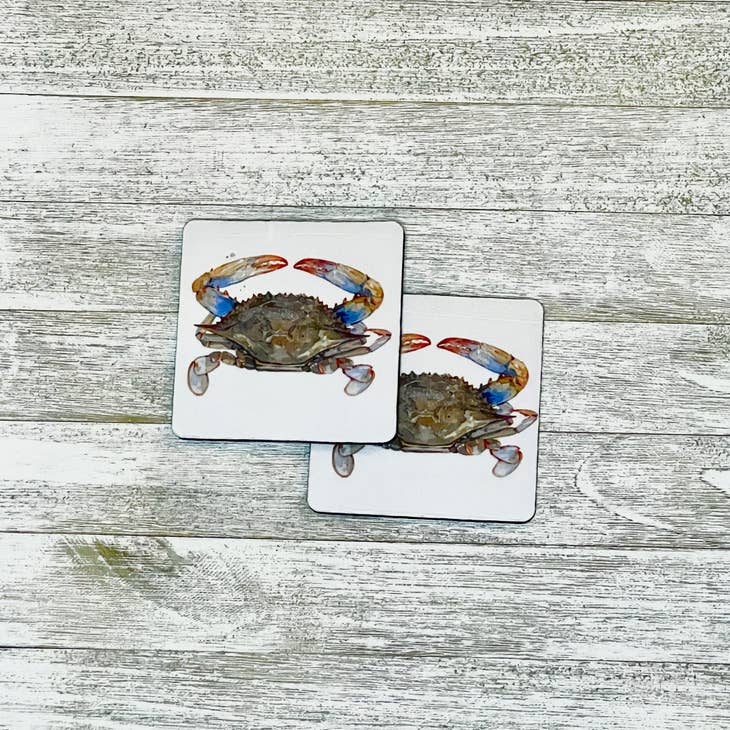 Crab Towel and Coasters
