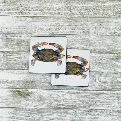 Crab Towel and Coasters