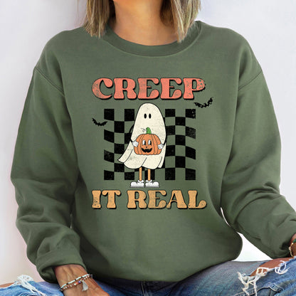 Creep It Real Vintage Halloween Sweatshirt