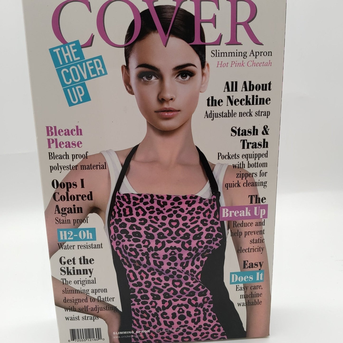 Cricket Water Resistant Slimming Apron Hot  Pink Cheetah
