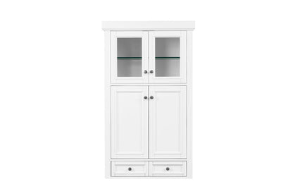 De Soto 30" Double Tower Hutch, Bright White
