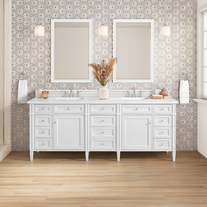 Brittany 84" Double Vanity in Bright White