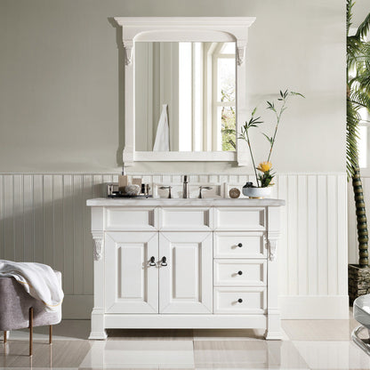 Brookfield 48" Single Vanity Cabinet, Bright White