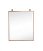Lakeside 25" Medicine Cabinet Mirror, Mid-Century Walnut and Matte Black