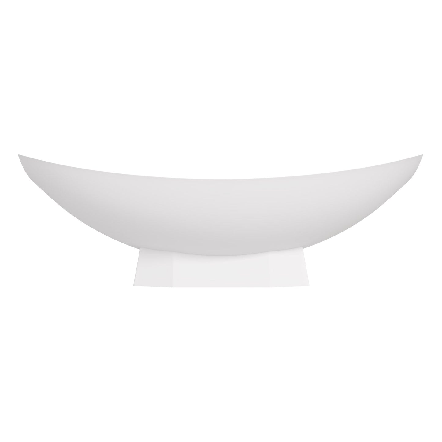 ALFI brand  AB9992 White Matte 71" Solid Surface Resin Free Standing Hammock Style Bathtub