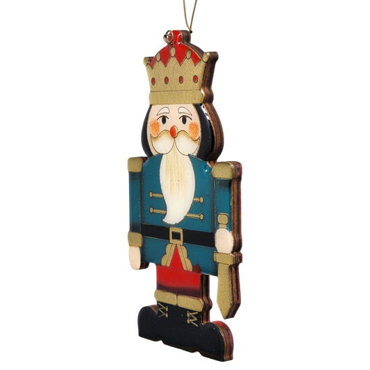 Regal Wooden Nutcracker - Blue