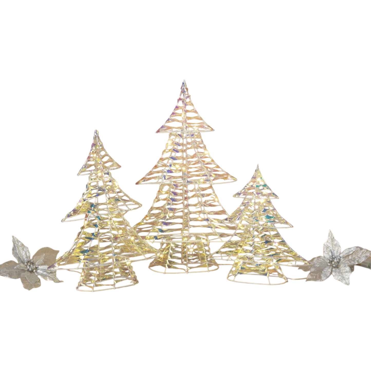 Iridescent Lighted Holiday Christmas Tree -