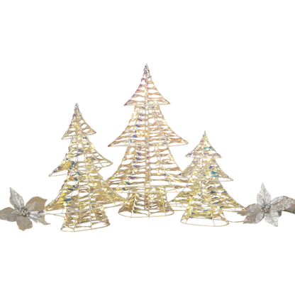Iridescent Lighted Holiday Christmas Tree -
