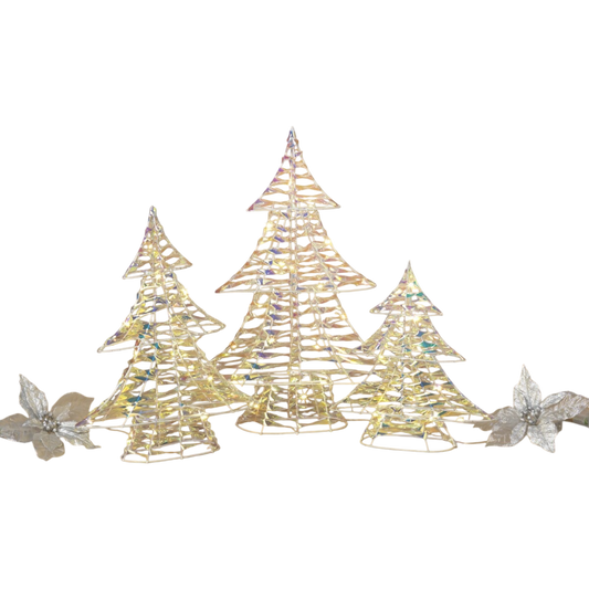 Iridescent Lighted Holiday Christmas Tree -