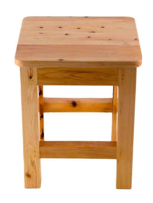ALFI brand  AB4407 10"x10" Square Wooden Bench/Stool Multi-Purpose Accessory