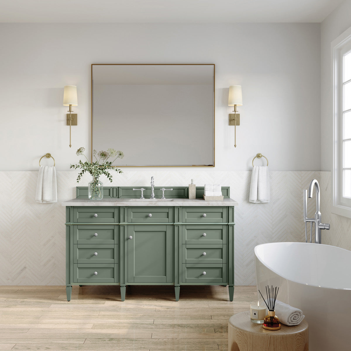 Brittany 60" Single Vanity Cabinet