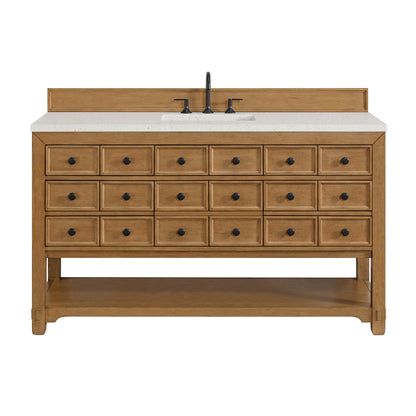 Malibu 60" Single Vanity Cabinet, Amber Birch