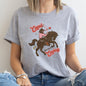 Cupid Aim For A Cowboy, Horse, Western, Country, Super Soft Tshirt, Valentine's Day