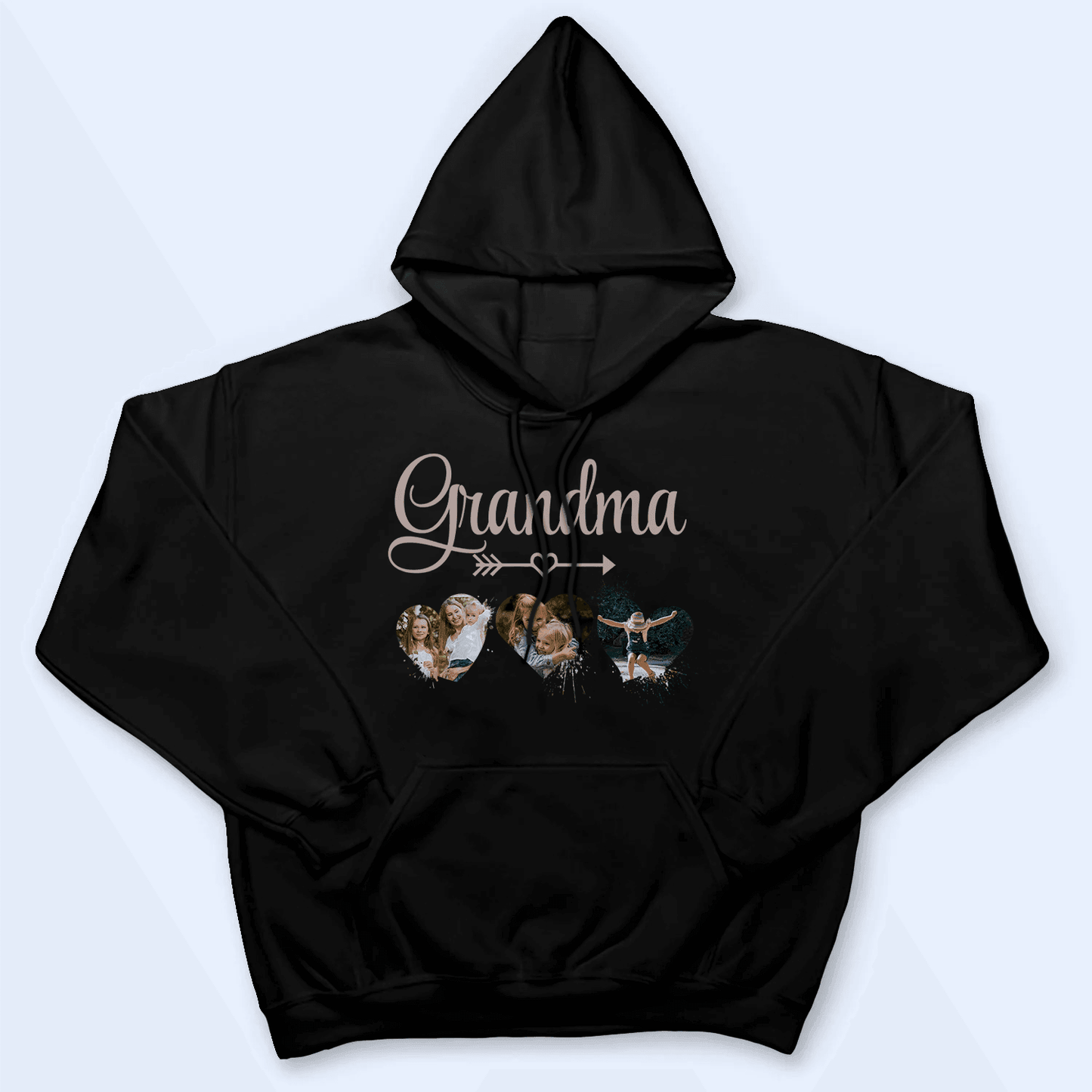 Custom Photograph Grandma and Grandchildren - Personalized Custom T Shirt - Birthday, Loving, Funny Gift for Grandma/Nana/Mimi, Mom, Wife, Grandparent