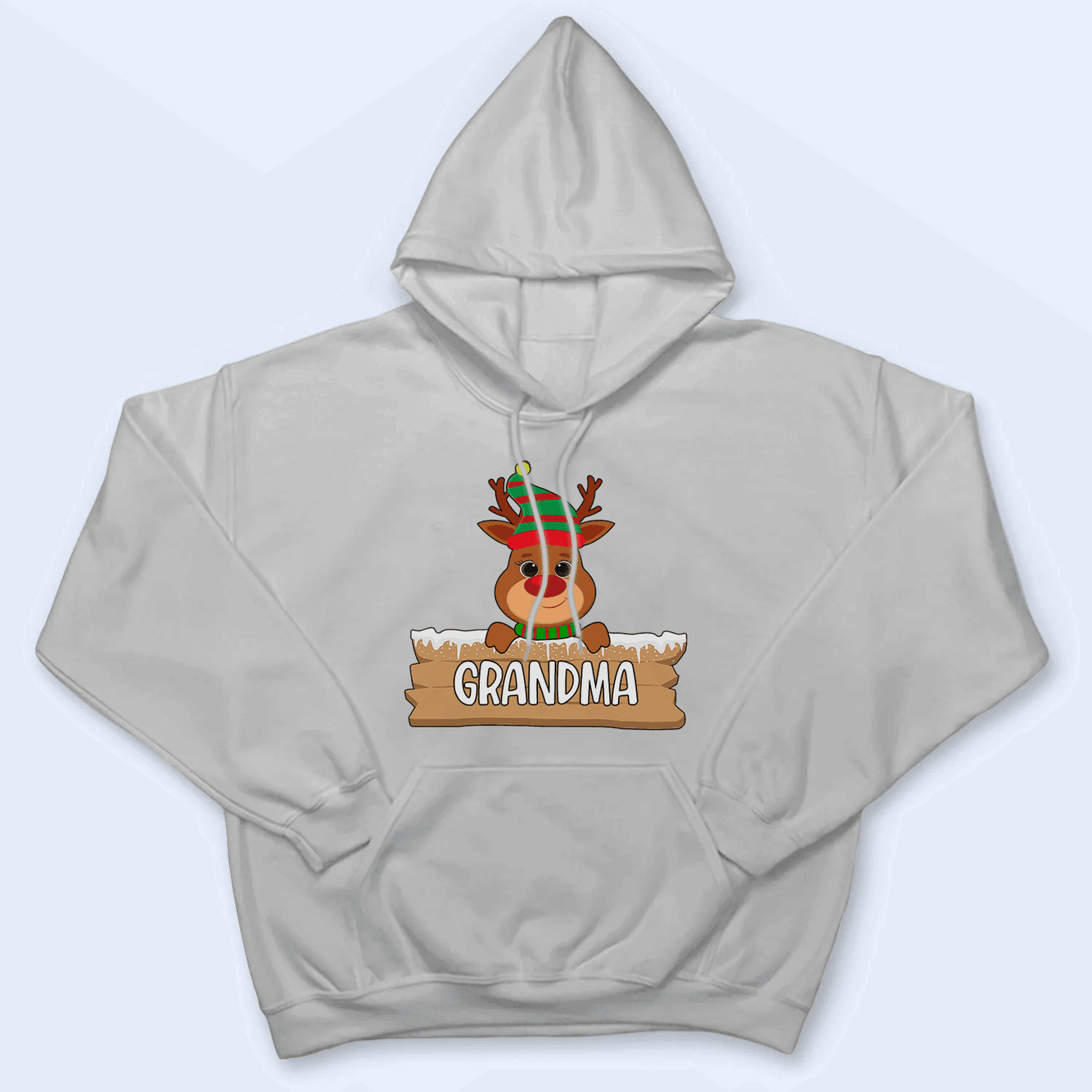 Cute Reindeer Christmas - Personalized Custom T Shirt - Birthday, Loving, Funny Gift for Grandma/Nana/Mimi, Mom, Wife, Grandparent