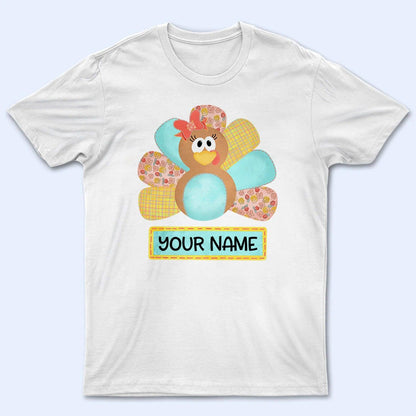 Cute Turkey - Personalized Custom T Shirt - Birthday, Loving, Funny Gift for Grandma/Nana/Mimi, Mom, Wife, Grandparent