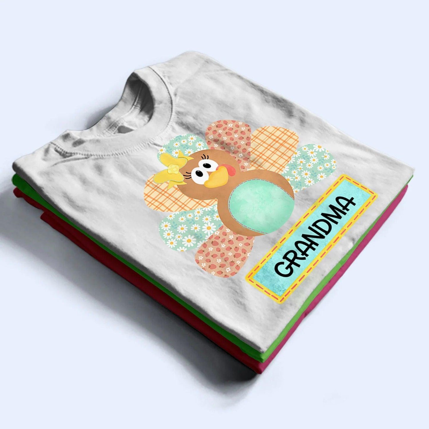 Cute Turkey - Personalized Custom T Shirt - Birthday, Loving, Funny Gift for Grandma/Nana/Mimi, Mom, Wife, Grandparent