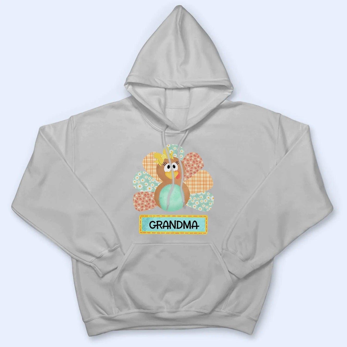 Cute Turkey - Personalized Custom T Shirt - Birthday, Loving, Funny Gift for Grandma/Nana/Mimi, Mom, Wife, Grandparent
