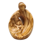 Modern Style Holy Family Carved Nativity - Olive Wood - 4 Inch