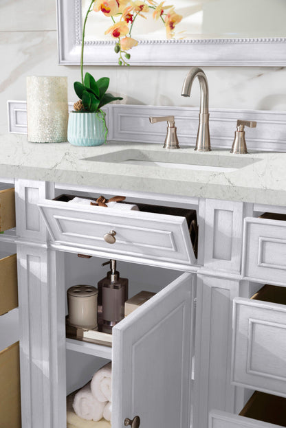 Bristol 60" Single Vanity Cabinet, Bright White